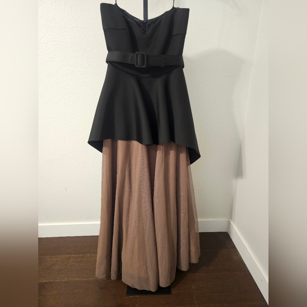 Badgley Mischka Sz 14 Strapless Gown